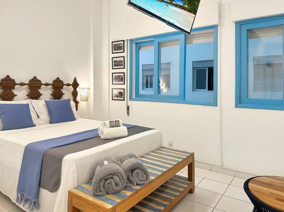 דירות סנטוס Facing The Sea Ac Basilica Embare Bars&Restaurants מראה חיצוני תמונה